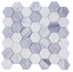 Load image into Gallery viewer, Sky Blue 2&quot; Hexagon Marble Polished Stone Tilezz 
