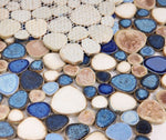 Load image into Gallery viewer, Growing Seaside Porcelain Pebble Mosaic (Pool Rated) Tilezz 
