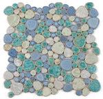 Load image into Gallery viewer, Growing Sea Porcelain Pebble Mosaic (Pool Rated) Tilezz 
