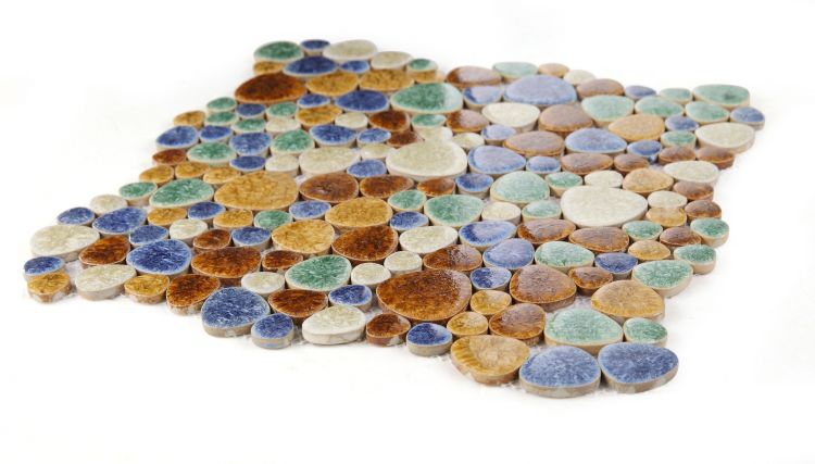 Growing Forest Porcelain Pebble Mosaic (Pool Rated) Tilezz 
