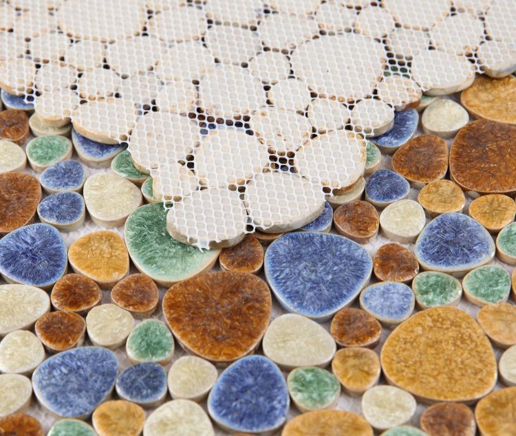Growing Forest Porcelain Pebble Mosaic (Pool Rated) Tilezz 