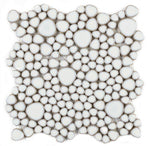 Load image into Gallery viewer, Growing Fancy White Porcelain Pebble Mosaic (Pool Rated) Tilezz 
