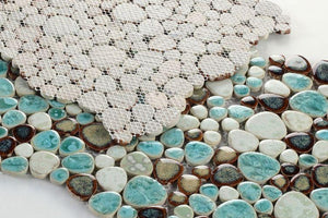 Growing Grass Porcelain Pebble Mosaic (Pool Rated) Tilezz 