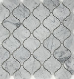 Load image into Gallery viewer, Carrara White Marble Lantern Arabesque Mosaic Polished/Honed Stone Tilezz 
