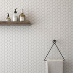 Load image into Gallery viewer, Simple City White 2&quot; Hexagon Matte Ceramic Tile Tilezz 

