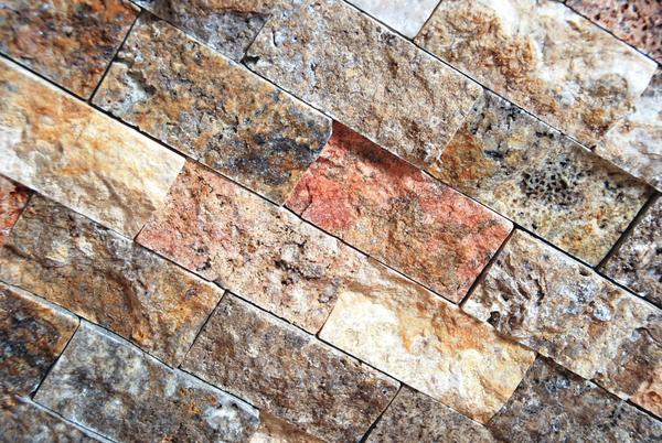Scabos Travertine 2x4 Split Faced Mosaic Tile Stone Tilezz 