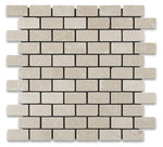 Load image into Gallery viewer, Crema Marfil 1x2 Tumbled Brick Mosaic Tile Stone Tilezz 
