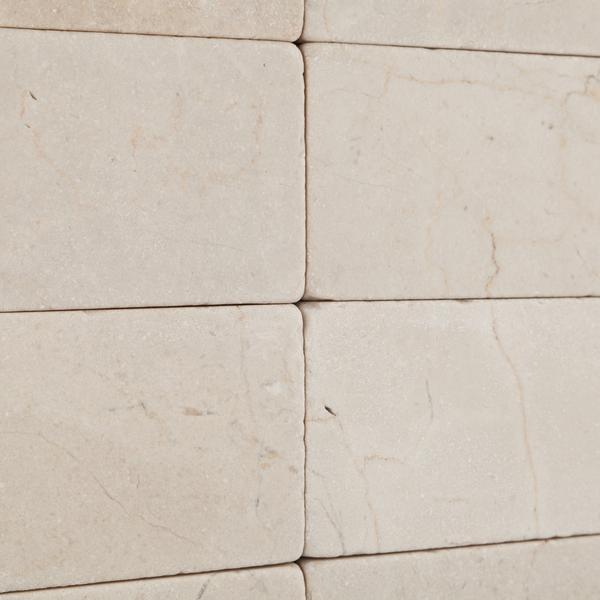Crema Marfil 3x6 Tumbled Subway Tile Stone Tilezz 