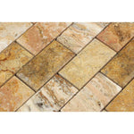 Load image into Gallery viewer, Scabos Travertine 2x4 Beveled Mosaic Honed Stone Tilezz 

