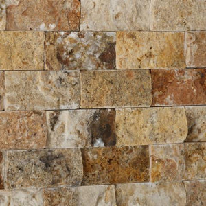 Tuscany Scabos 1"x2" Travertine Split Faced Mosaic Tile Stone Tilezz 