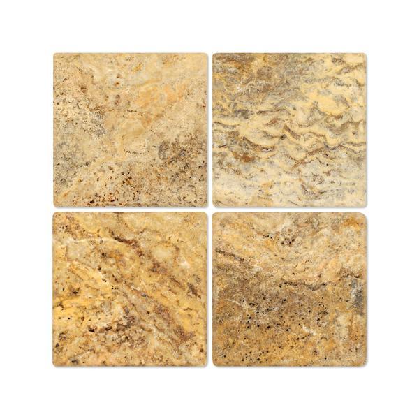 Scabos Travertine 6x6 Tumbled Field Tile Tilezz 