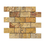 Load image into Gallery viewer, Scabos Travertine 2x4 Tumbled Mosaic Tile Stone Tilezz 
