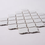 Load image into Gallery viewer, Simple White Lantern Ceramic Mosaic Glossy Tilezz 
