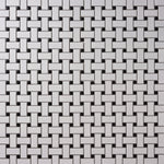 Load image into Gallery viewer, Simple White and Black Basketweave Ceramic Mosaic Matte Tilezz 
