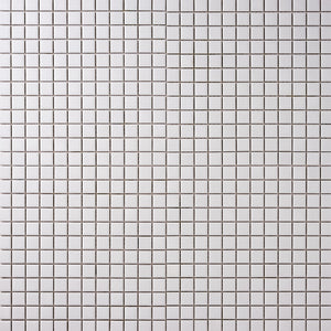Simple White 1x1 Square Ceramic Mosaic Matte Tilezz 