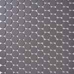 Load image into Gallery viewer, Simple Soft Gray Large Penny Round Ceramic Mosaic Matte Tilezz 
