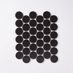 Load image into Gallery viewer, Simple Black Large Penny Round Ceramic Mosaic Matte Tilezz 

