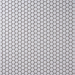 Load image into Gallery viewer, Simple White 1&quot; Hexagon Ceramic Mosaic Matte Tilezz 
