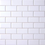 Load image into Gallery viewer, Timeless Ice White 3x6 Beveled Ceramic Tile Glossy Flooring Tilezz 
