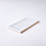 Load image into Gallery viewer, Timeless Ice White Reversed Beveled 3x6 Ceramic Tile Tilezz 
