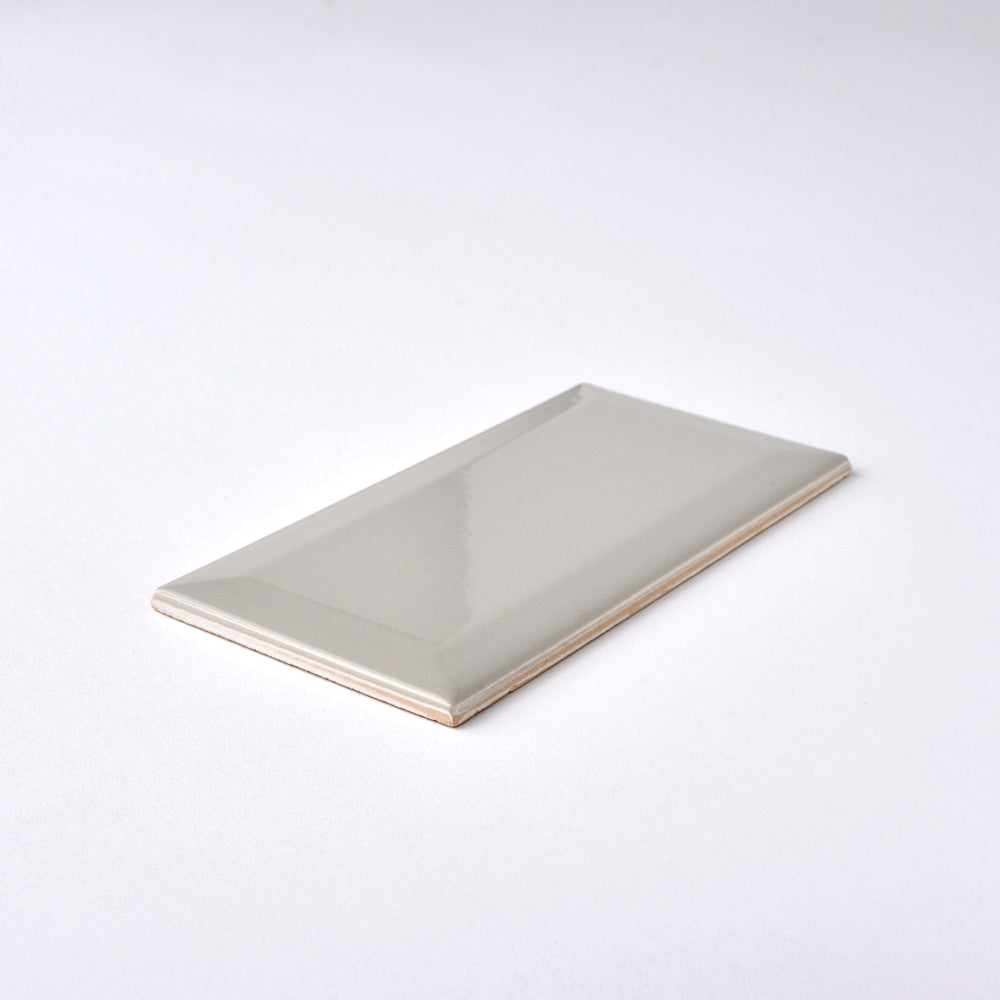 Timeless Soft Gray Beveled 3x6 Ceramic Tile Glossy Tilezz 