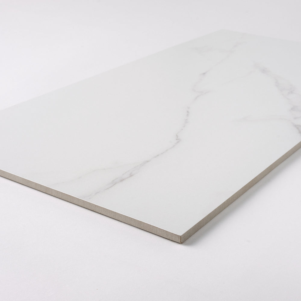 Milano Statuary White 24x48 Porcelain Tile Matte Tilezz 