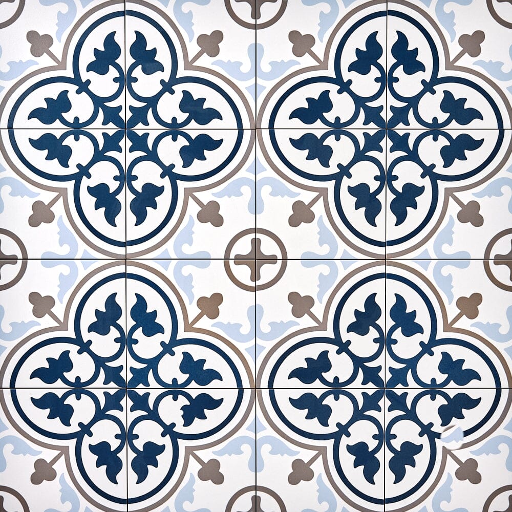Marrakech Blue Cape 8x8 Porcelain Tile Wall & Ceiling Tile Tilezz 