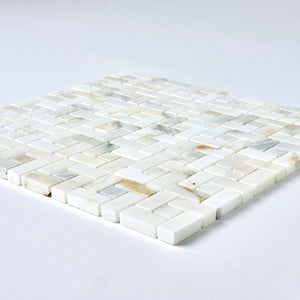 Calacatta Gold Pinwheel Marble Mosaic Flooring Tilezz 