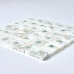 Load image into Gallery viewer, Calacatta Gold &amp; Green Pinwheel Marble Mosaic Flooring Tilezz 
