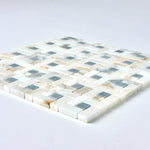 Load image into Gallery viewer, Calacatta Gold &amp; Gray Pinwheel Marble Mosaic Flooring Tilezz 
