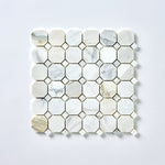 Load image into Gallery viewer, Calacatta Gold Octagon Marble Mosaic Stone Tilezz 

