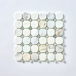 Load image into Gallery viewer, Calacatta Gold &amp; Green Octagon Marble Mosaic Stone Tilezz 
