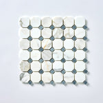 Load image into Gallery viewer, Calacatta Gold &amp; Gray Octagon Marble Mosaic Stone Tilezz 
