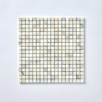 Load image into Gallery viewer, Calacatta Gold 5/8x5/8 Marble Mosaic Flooring Tilezz 
