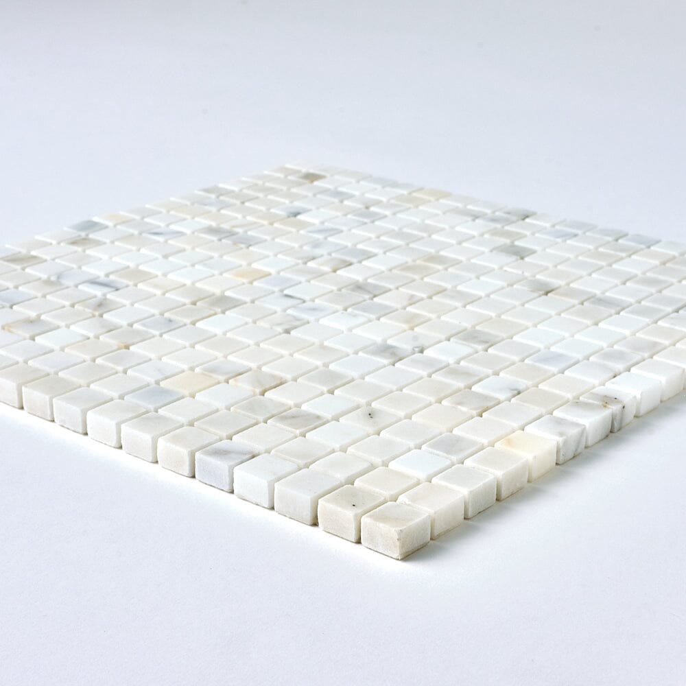 Calacatta Gold 5/8x5/8 Marble Mosaic Flooring Tilezz 