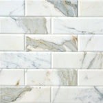 Load image into Gallery viewer, Calacatta Gold 4x12 Beveled Marble Tile Flooring Tilezz 
