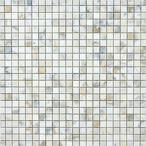Calacatta Gold 1x1 Marble Mosaic Tile Flooring Tilezz 