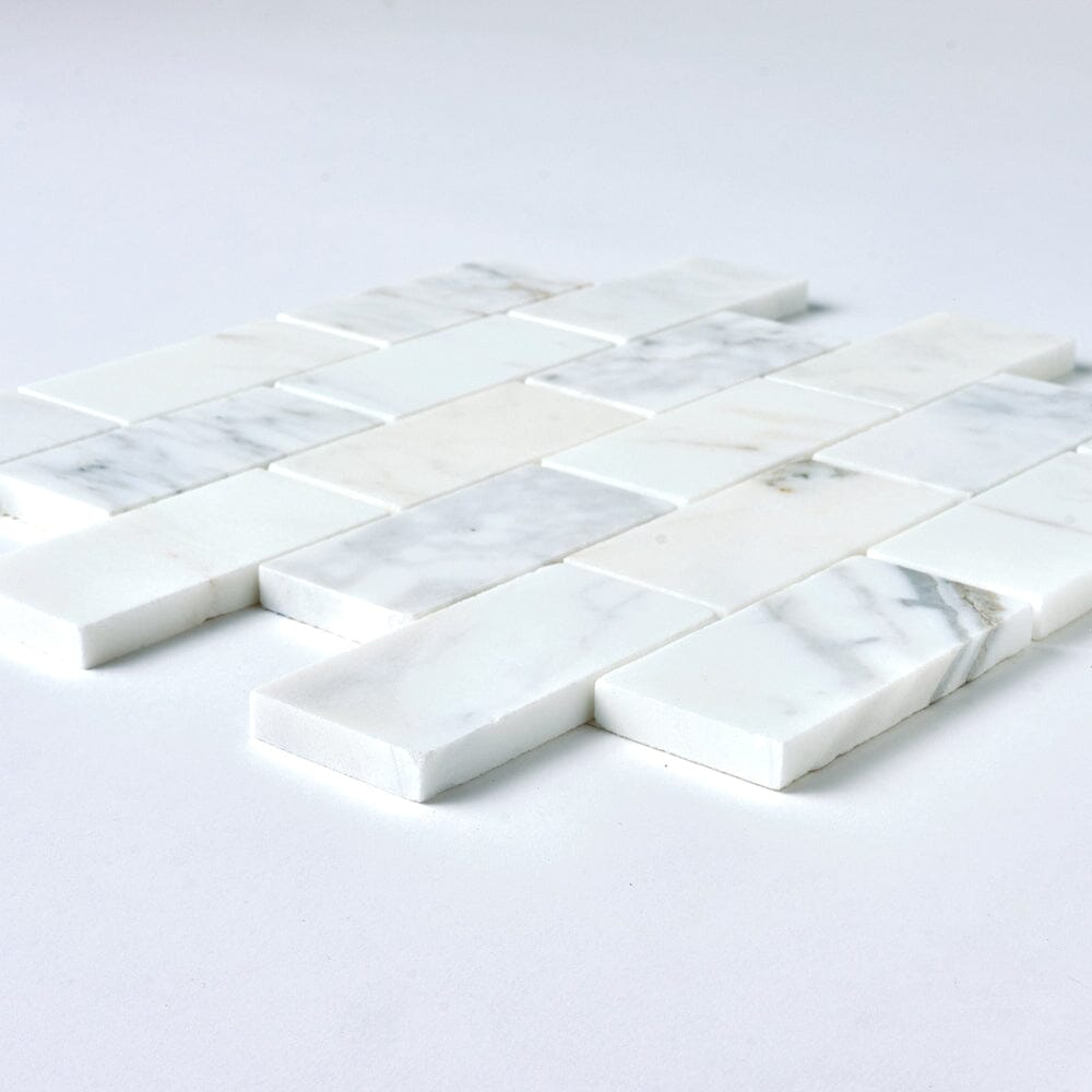 Calacatta Gold 2x4 Marble Mosaic Tile Flooring Tilezz 