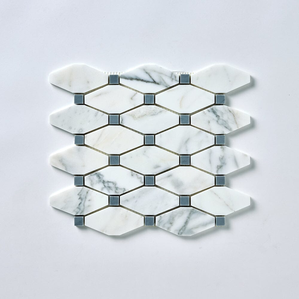 Calacatta Gold & Gray Octave Marble Mosaic Stone Tilezz 