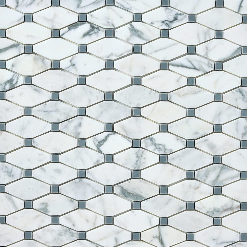Calacatta Gold & Gray Octave Marble Mosaic Stone Tilezz 