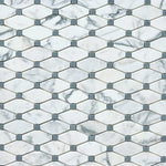 Load image into Gallery viewer, Calacatta Gold &amp; Gray Octave Marble Mosaic Stone Tilezz 
