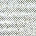 Load image into Gallery viewer, Calacatta Gold Fishscale Marble Mosaic Flooring Tilezz 
