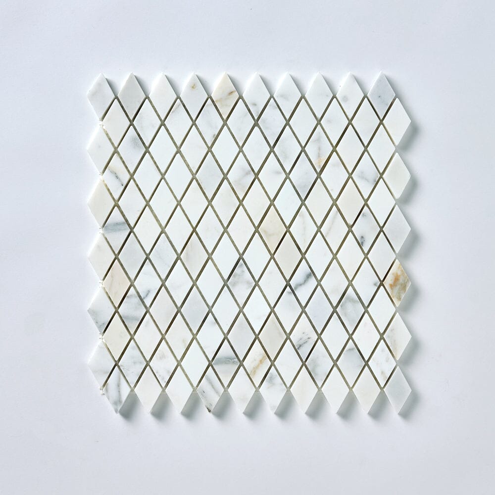 Calacatta Gold Diamond Marble Mosaic Flooring Tilezz 