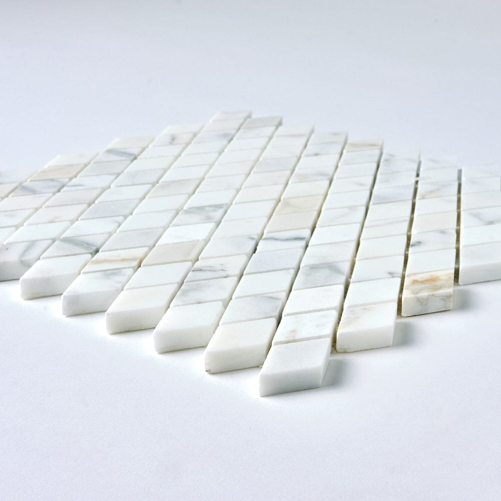 Calacatta Gold Diamond Marble Mosaic Flooring Tilezz 