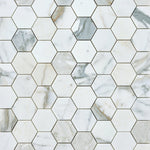Load image into Gallery viewer, Calacatta Gold 3&quot; Hexagon Marble Mosaic Flooring Tilezz 
