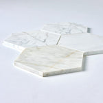Load image into Gallery viewer, Calacatta Gold 6&quot; Hexagon Marble Mosaic Tilezz 
