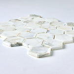 Load image into Gallery viewer, Calacatta Gold Framed Hexagon Marble Mosaic Flooring Tilezz 

