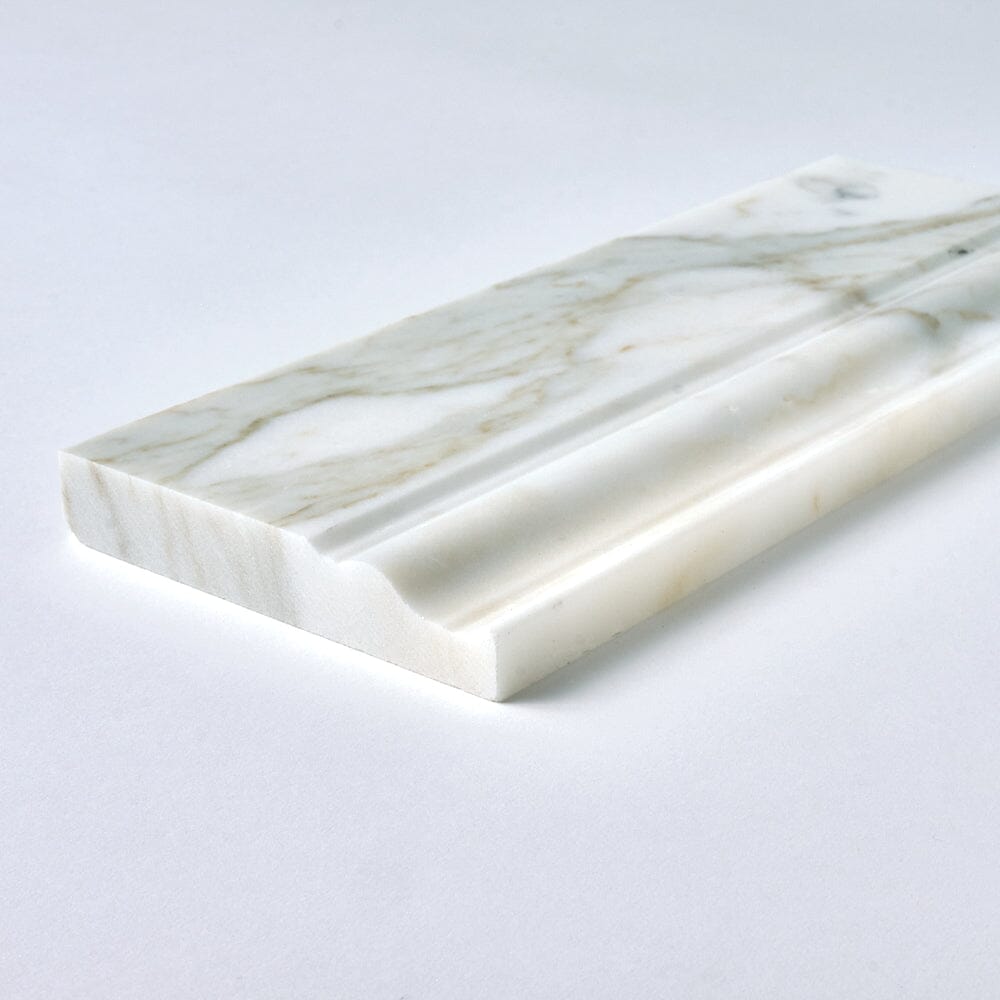 Calacatta Gold Marble Baseboard Molding Trim Flooring Tilezz 