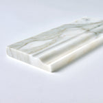 Load image into Gallery viewer, Calacatta Gold Marble Baseboard Molding Trim Flooring Tilezz 
