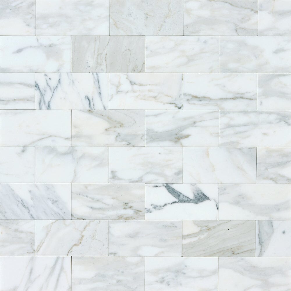 Calacatta Gold 3x6 Marble Tile Flooring Tilezz 